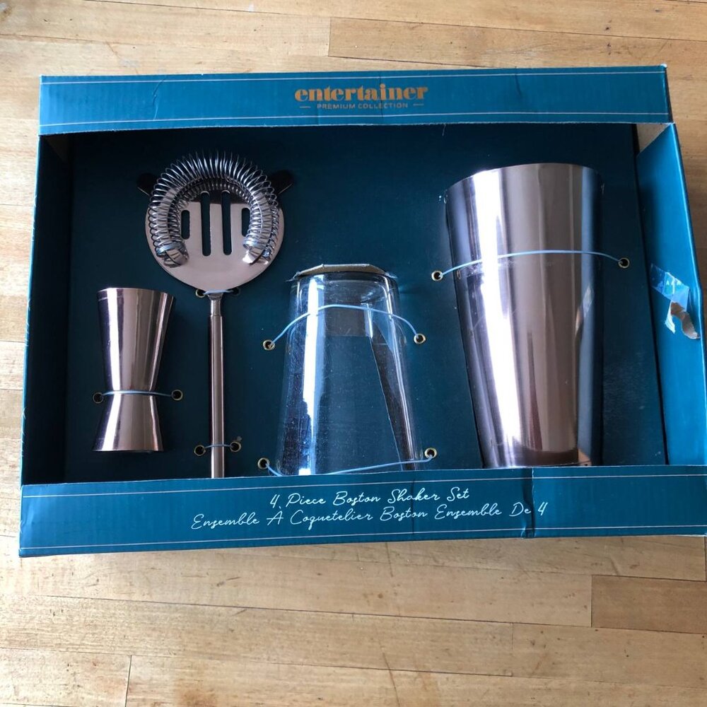 entertainer  4 Piece Boston Shaker Set  Ensemble A Coquetelie Boston